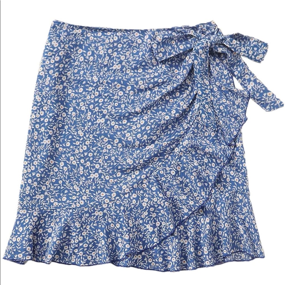 Floral Wrap Skirt